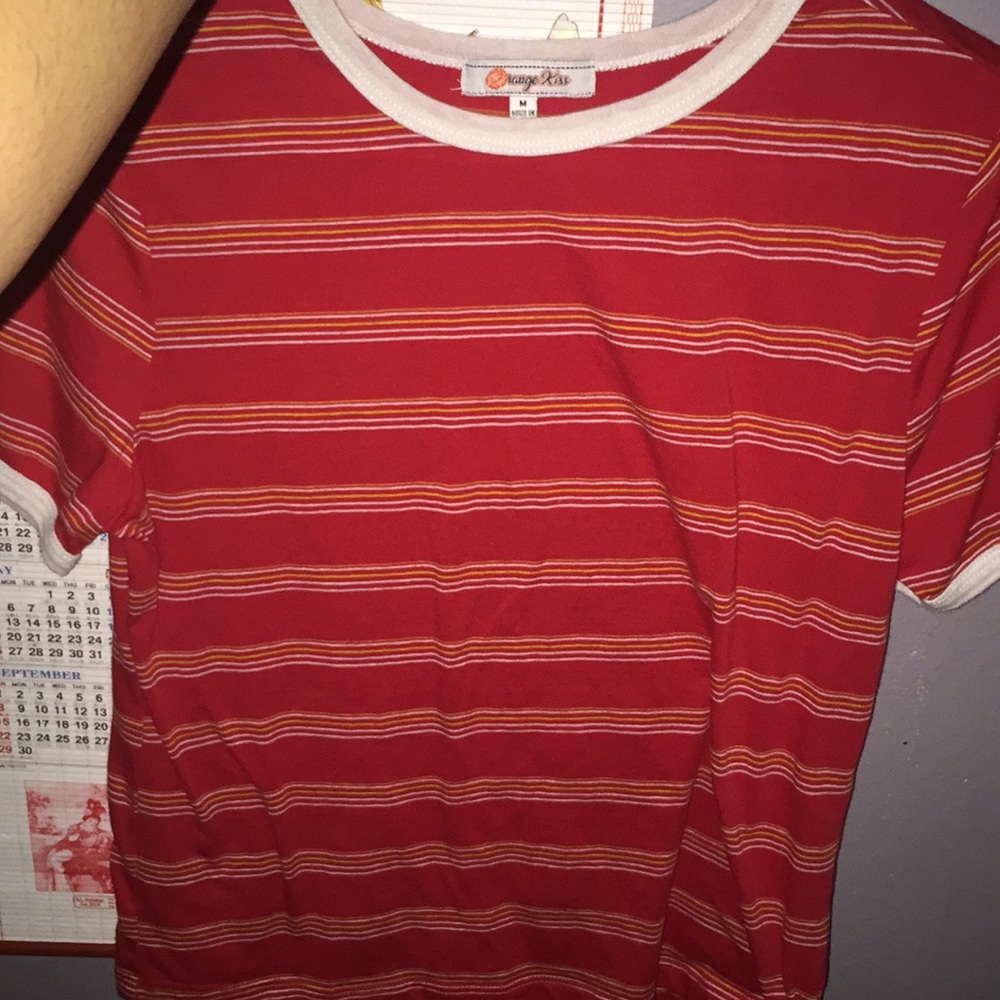 Red crop top